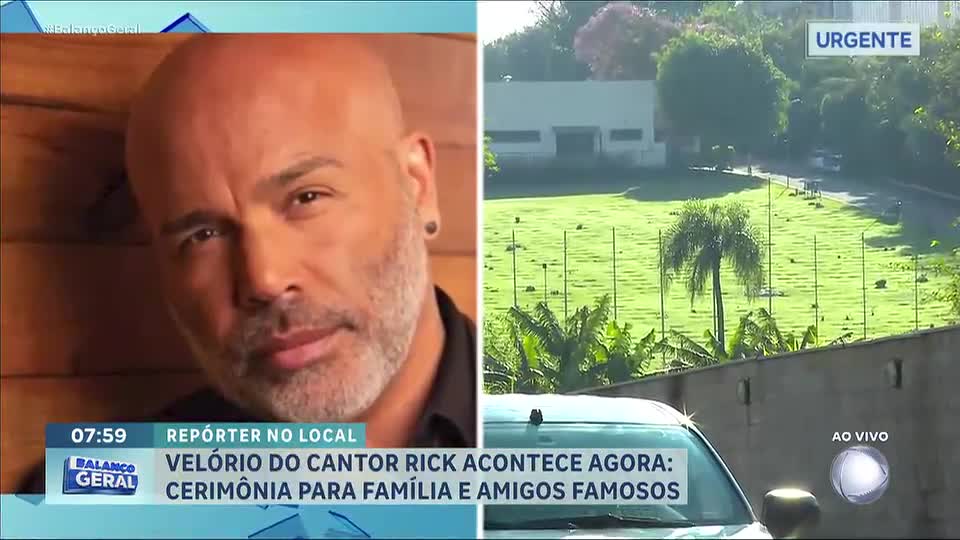 Velório do cantor Rick acontece na manhã desta quinta (24) em cemitério particular de Sorocaba (SP)