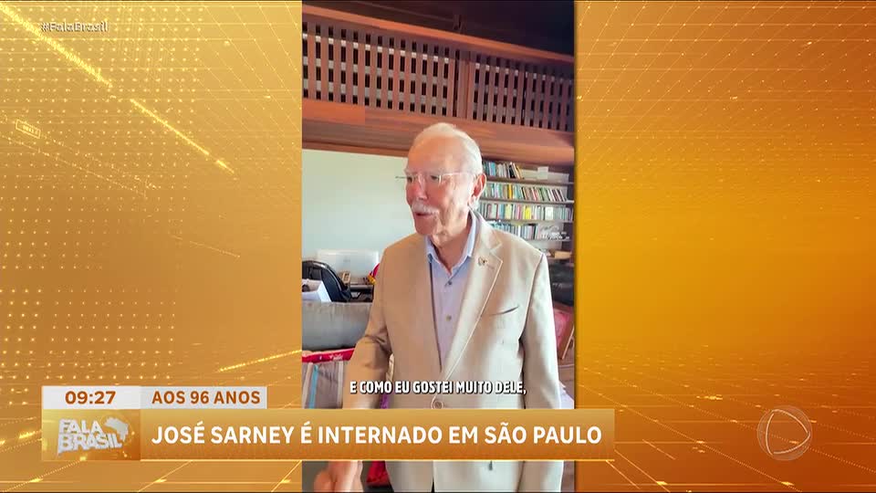 José Sarney é internado novamente em São Paulo para exames
