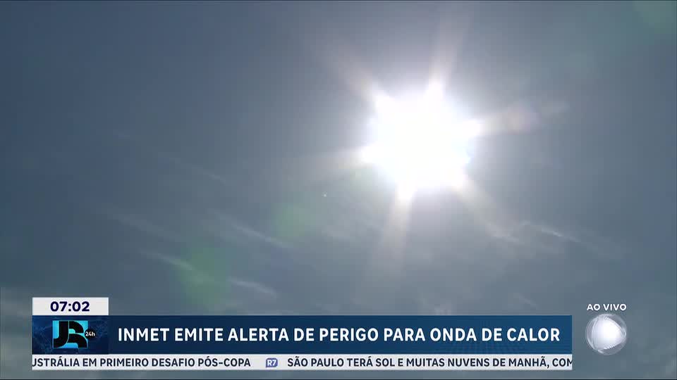 Inmet emite alerta vermelho de onda de calor para oito estados a partir do próximo sábado (26)