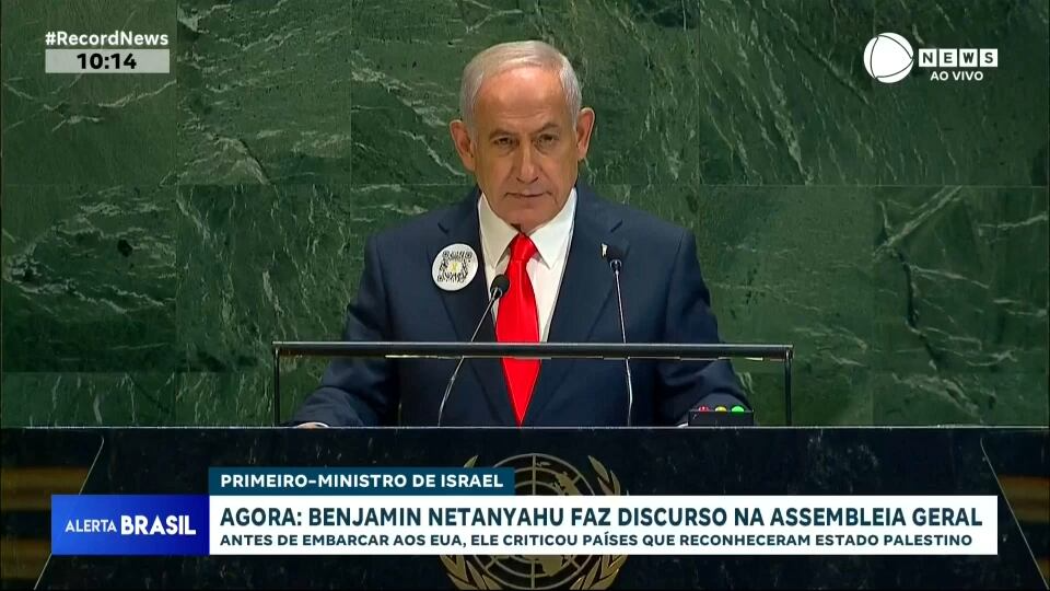 Benjamin Netanyahu faz discurso na Assembleia Geral da ONU
