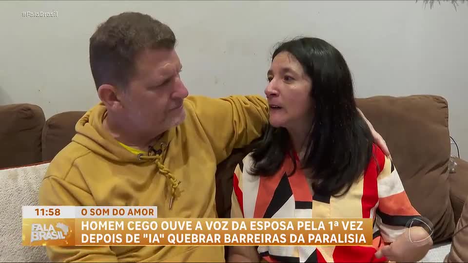 Homem cego ouve a voz da esposa pela primeira vez depois de IA quebrar barreiras da paralisia