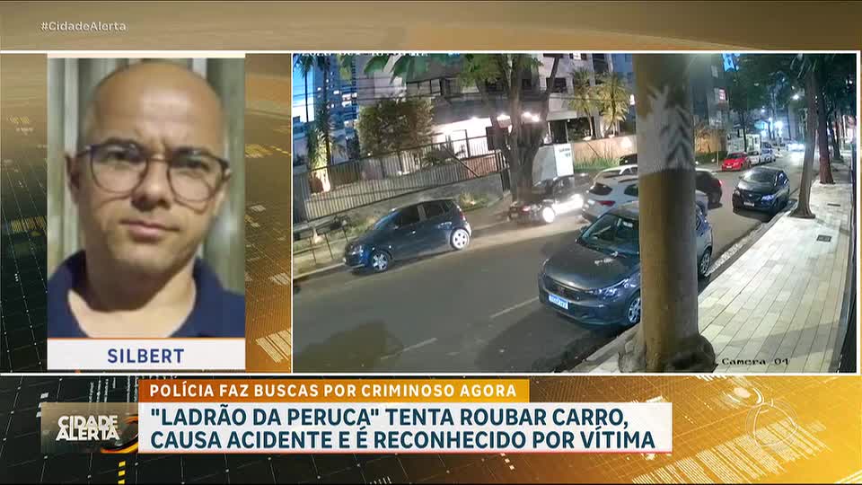 'Ladrão da Peruca': suspeito de furtar carro foge após perseguição em BH