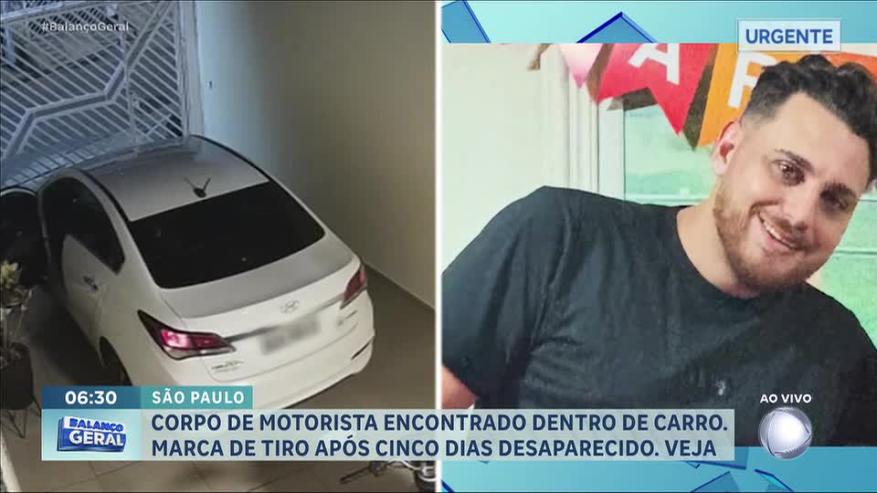 Motorista de aplicativo desaparecido é encontrado morto no porta-malas do próprio carro em São Paulo