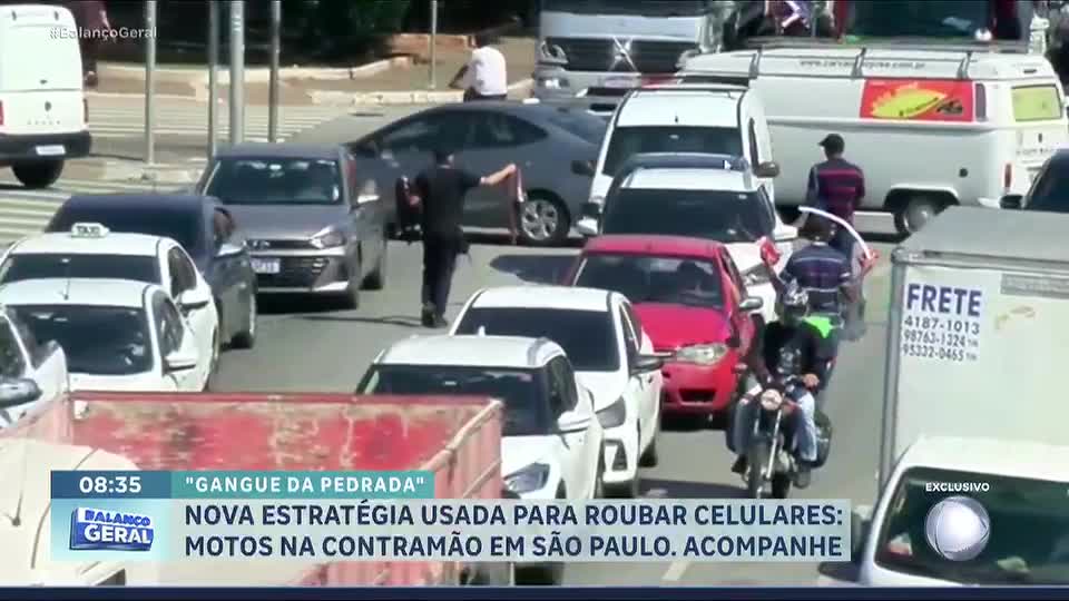 'Gangue da Pedrada' adota nova estratégia e agora usa motos para realizar ataques no trânsito de SP
