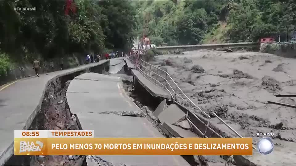 Inundações e deslizamentos causam 70 mortes na Índia e Nepal
