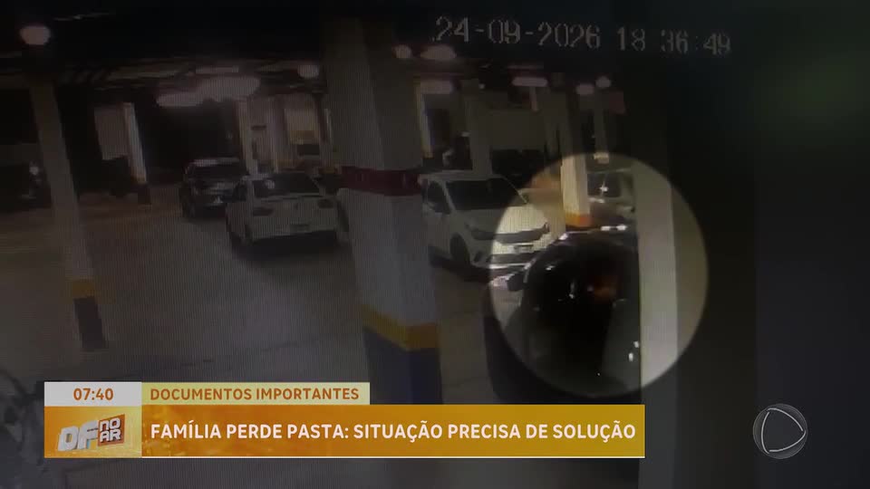 Família de Samambaia Sul (DF) pede ajuda para encontrar pasta com documentos