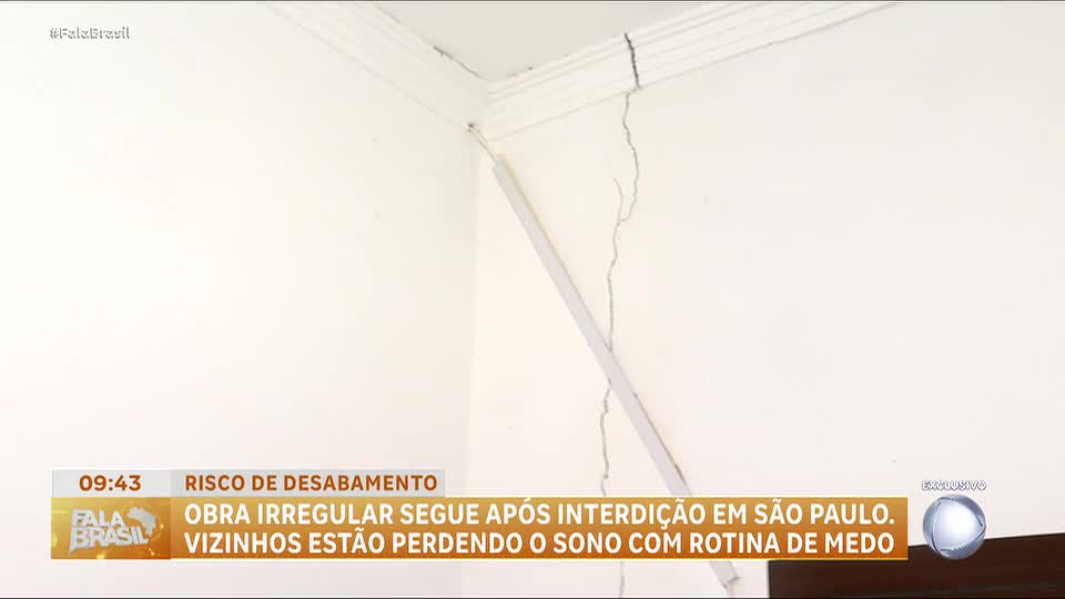 Prédio é construído de forma irregular e preocupa moradores na zona leste de São Paulo