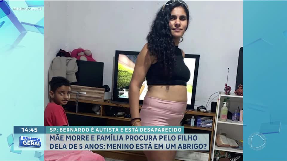 Mãe morre e filho autista desaparece em São Paulo; família procura criança em abrigos