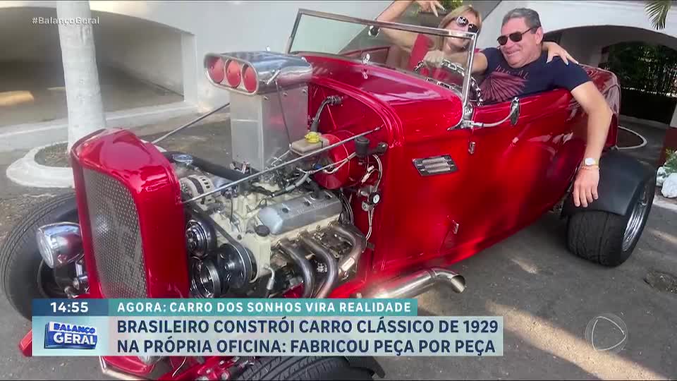 Mecânico de São Paulo constrói carro de 1929 peça por peça durante 10 anos