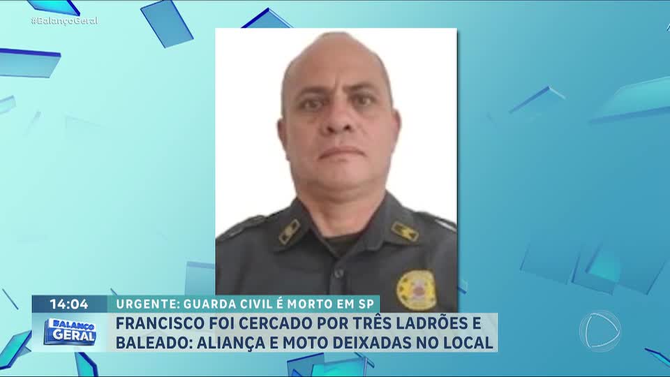 Guarda civil é cercado e baleado por três criminosos em Diadema, SP