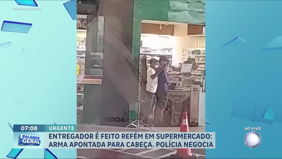 Criminoso faz entregador refém dentro de supermercado em Belém, no Pará