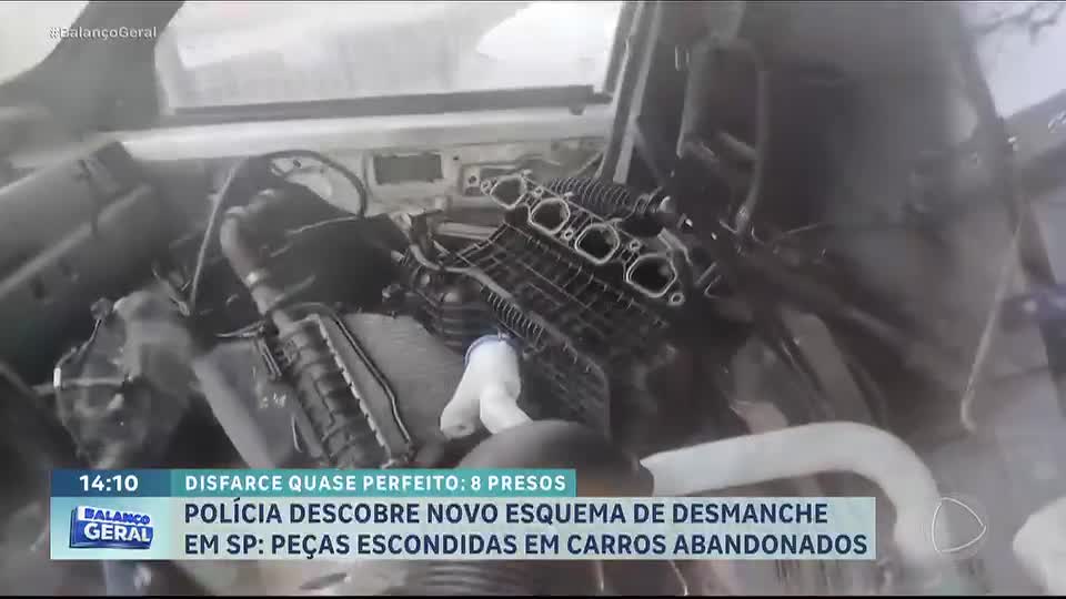 Operação da polícia desarticula esquema de desmanche ilegal de veículos em SP