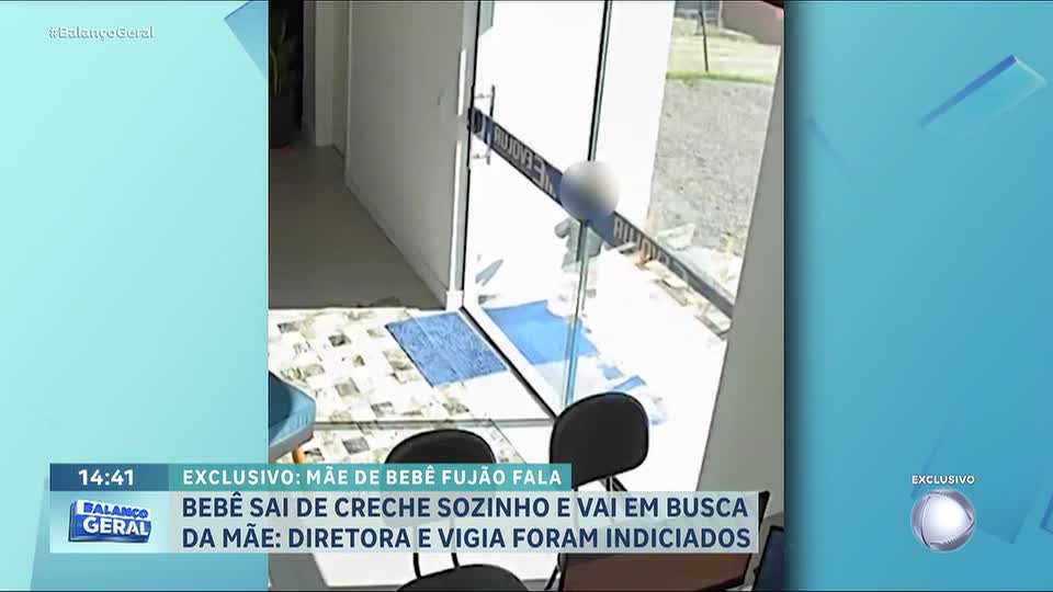 Bebê de 1 ano e meio foge de creche e caminha sozinho até escritório da mãe em Santa Catarina