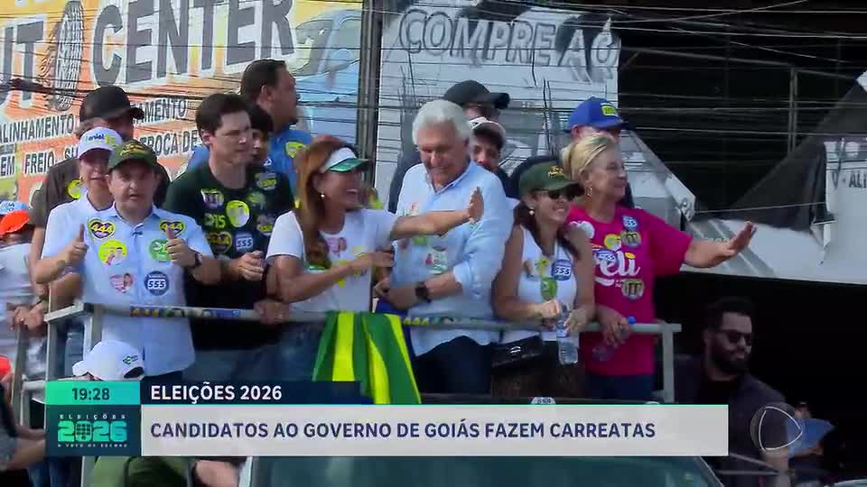 Veja atividades de campanha dos candidatos ao governo de Goiás desta quarta-feira