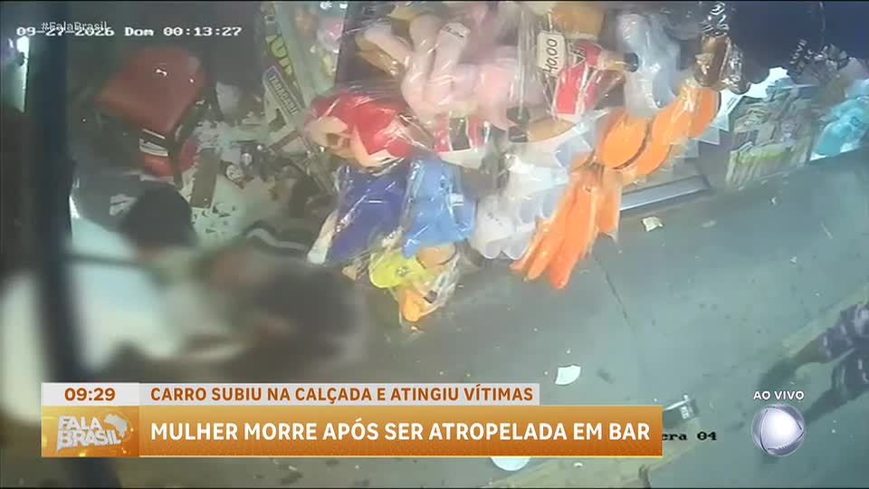 Mulher morre após ser atropelada em bar por carro desgovernado em São Paulo