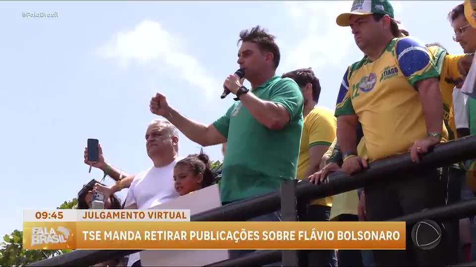 TSE ordena remoção de posts ligando Flávio Bolsonaro a projetos envolvendo Nossa Senhora Aparecida