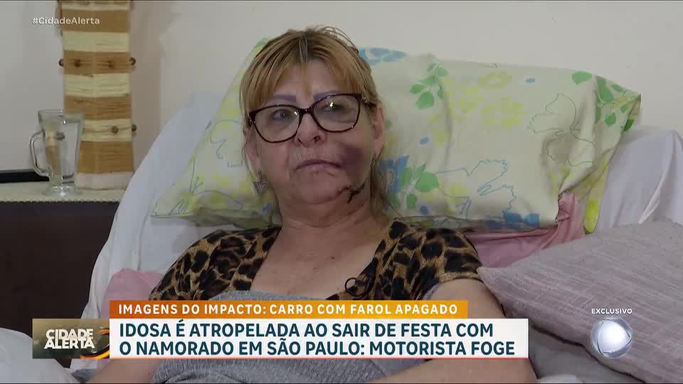 Idosa é atropelada por carro em alta velocidade e motorista foge em São Paulo