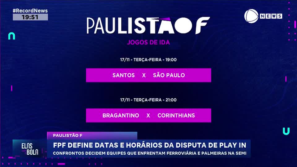 FPF define partidas de play-in do Campeonato Paulista Feminino