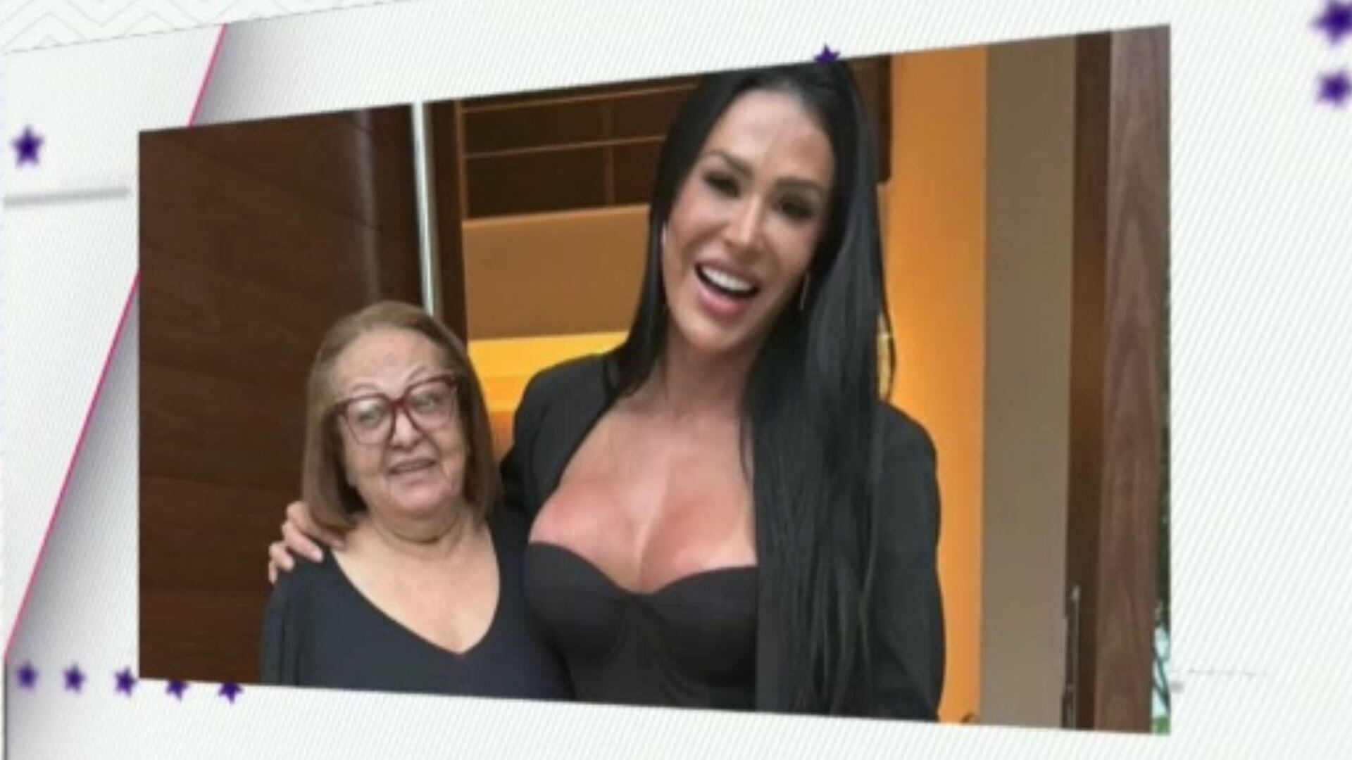 Gracyanne Barbosa recebe os cuidados da mãe de Belo enquanto Rayane Figliuzzi está em A Fazenda 17