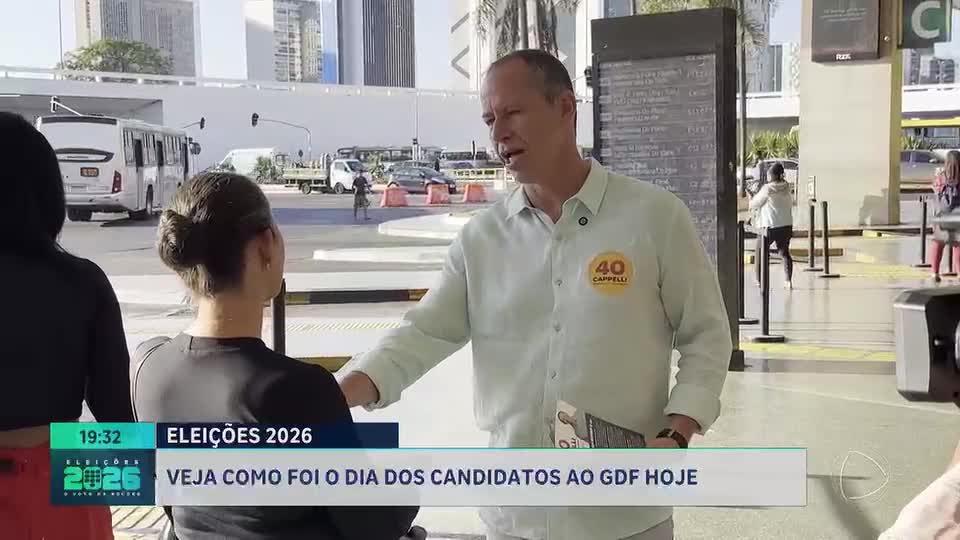 Eleições 2026: veja como foi a sexta-feira de campanha dos candidatos ao Governo do DF