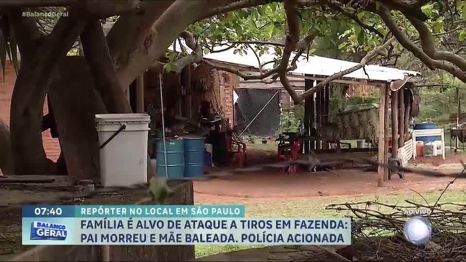 Família é alvo de ataque a tiros dentro de fazenda no interior de São Paulo