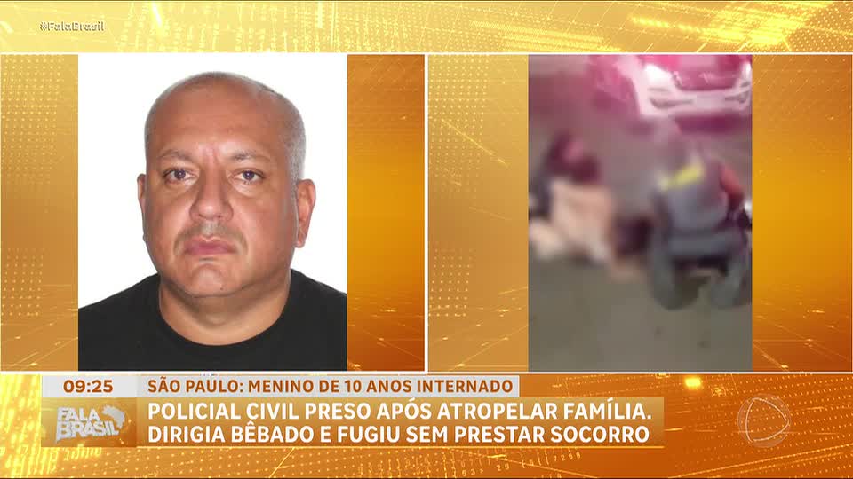 Policial é preso após atropelar família enquanto dirigia alcoolizado em SP