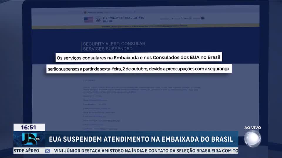 Estados Unidos e Austrália suspendem o atendimento nas embaixadas e consulados do Brasil