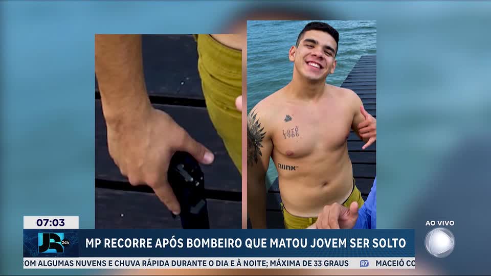 Ministério Público recorre após bombeiro que matou jovem ser solto em audiência de custódia