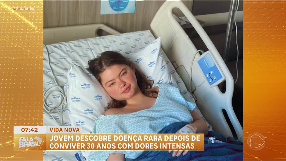 Jovem descobre doença rara após quase 30 anos de dor crônica