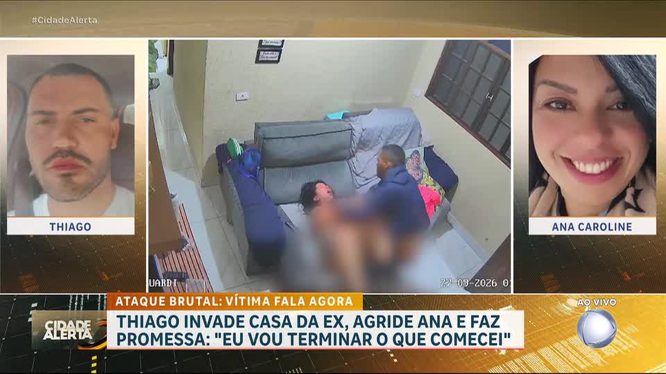 Homem invade casa da ex-companheira para espancá-la: 'Vou terminar o que comecei'