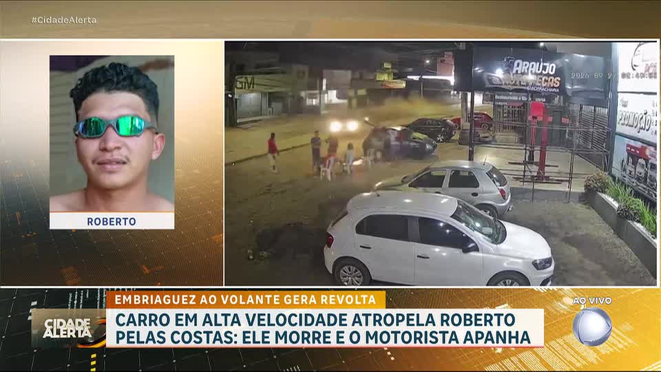 Motorista bêbado atropela e mata jovem na frente de bar; tentou fugir e apanhou no local