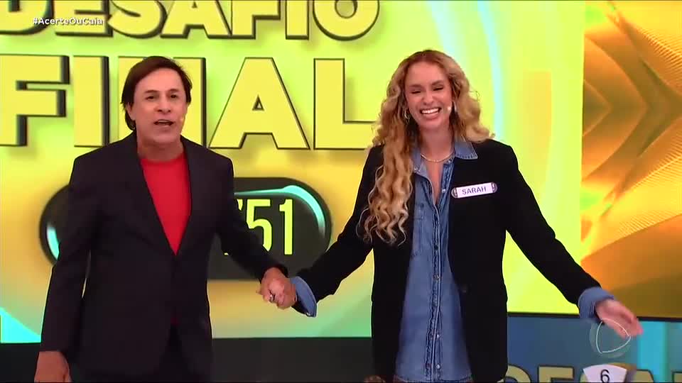 Campeã! Sarah Andrade vence Acerte ou Caia! e leva prêmio de R$ 66 mil