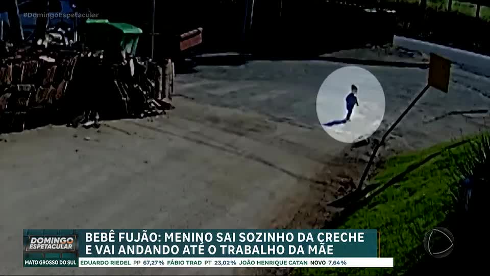 Vídeo: Bebê de 1 ano escapa de creche e caminha até o trabalho da mãe