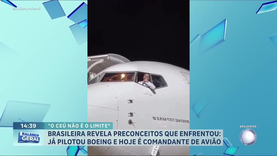 Brasileira supera preconceito e realiza sonho de infância ao pilotar Boeing 737