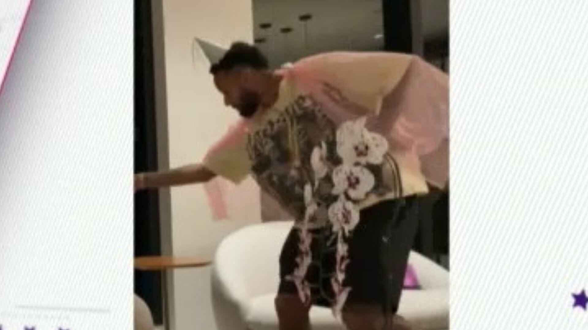 Neymar se veste de princesa para animar Mavie após a filha quebrar o braço