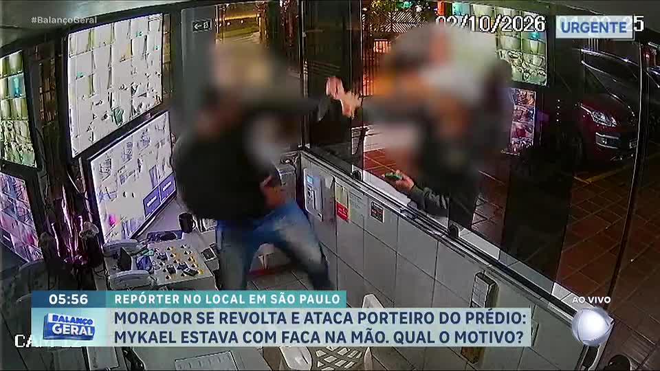 Porteiro é atacado com faca após chamar atenção de morador em condomínio de São Vicente (SP)