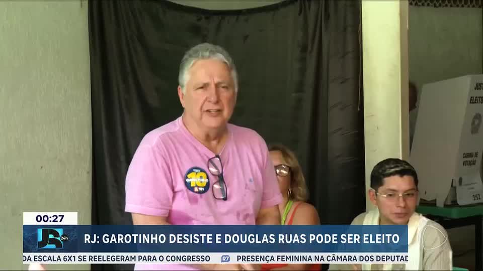 RJ: desistência de Garotinho pode dar vitória a Douglas Ruas já no 1º turno