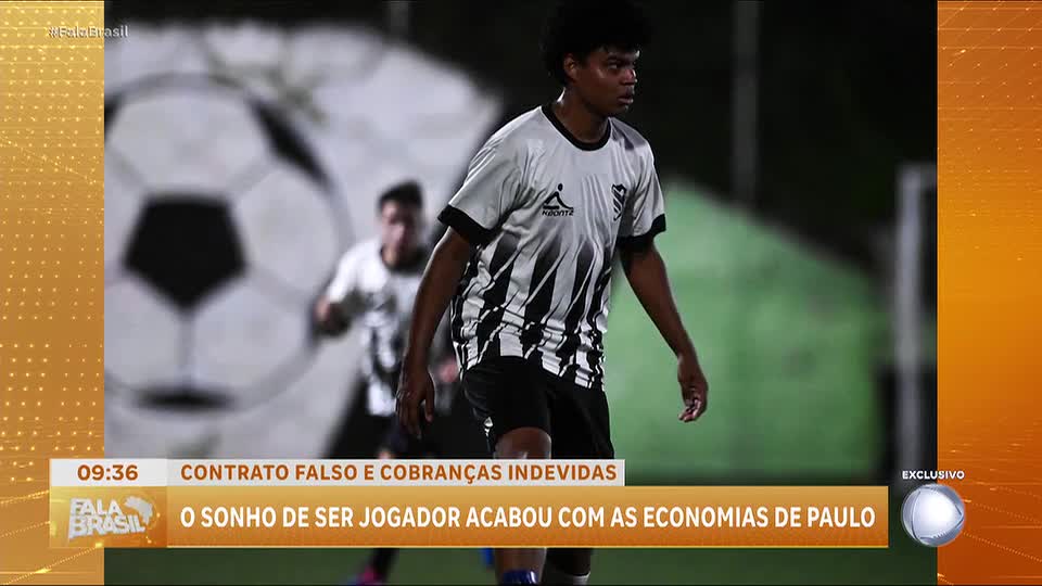 Caí no Golpe: Garçom alega fraude em tentativa de carreira no futebol