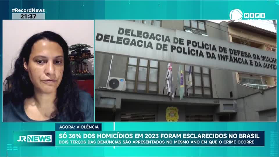 Só 36% dos homicídios em 2023 foram esclarecidos no Brasil