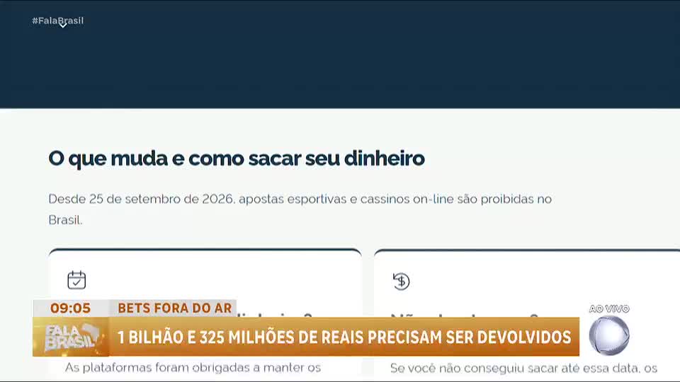 Bets devem informar aos bancos saldos deixados por apostadores nesta quarta (7)