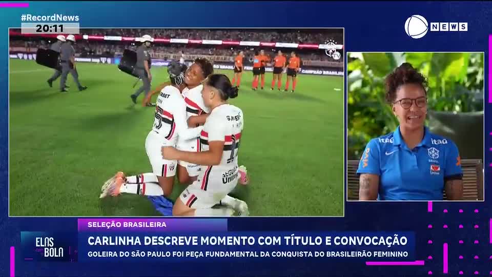 Carlinha descreve momento com título e convocação