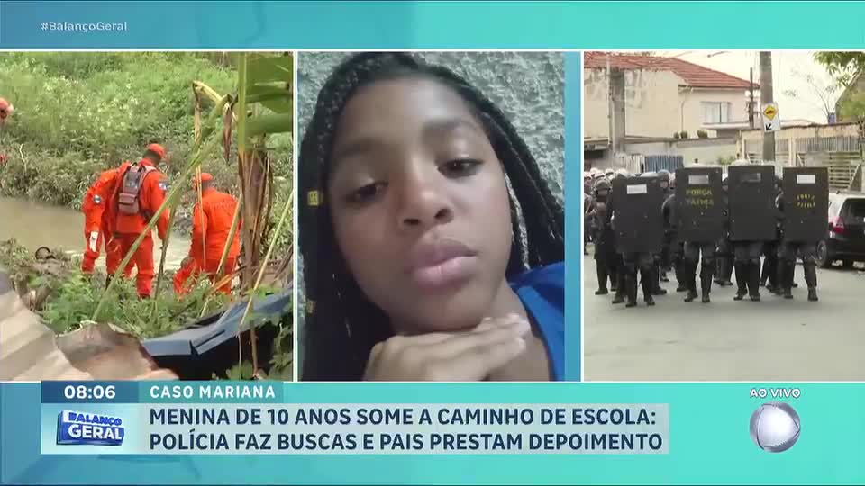 Desaparecimento de menina de 10 anos mobiliza equipes de busca em Nova Iguaçu, no Rio de Janeiro