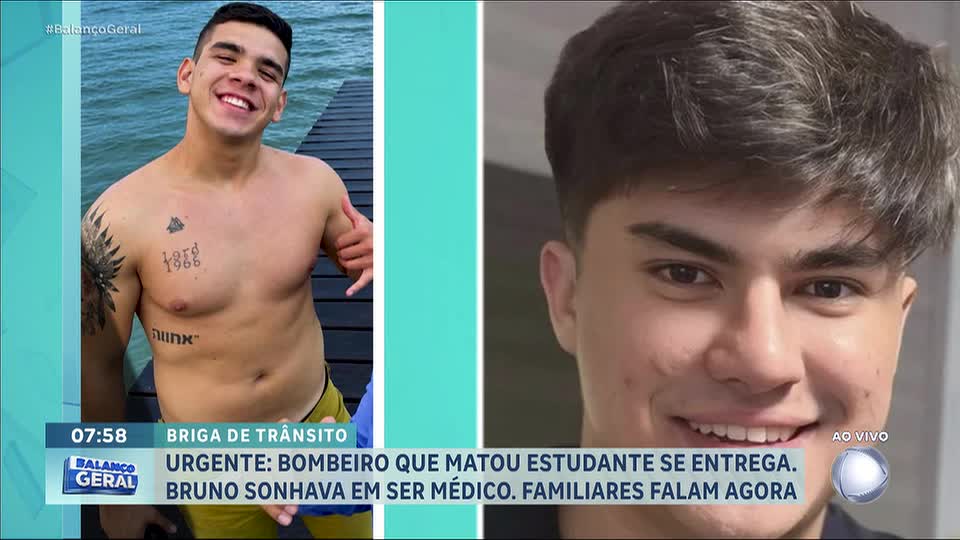 Bombeiro acusado de matar estudante de medicina após briga de trânsito se entrega à polícia
