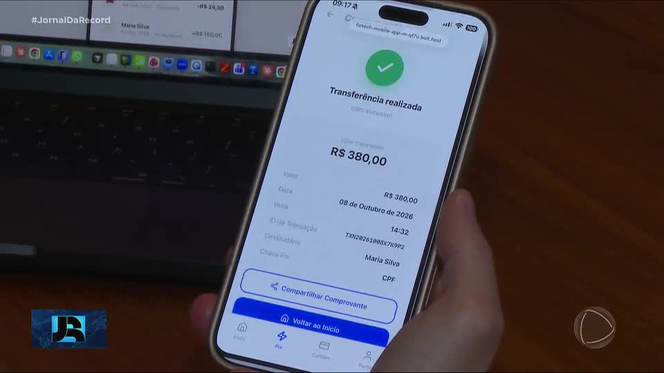 Alerta: golpistas simulam comprovante de pix com facilidade