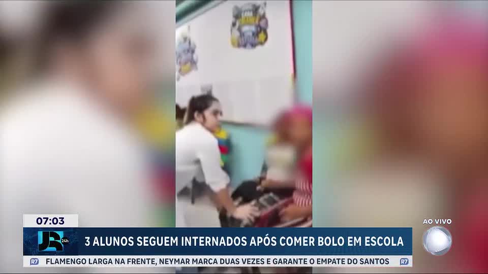 Três crianças continuam internadas depois de comerem bolo em escola de São Paulo