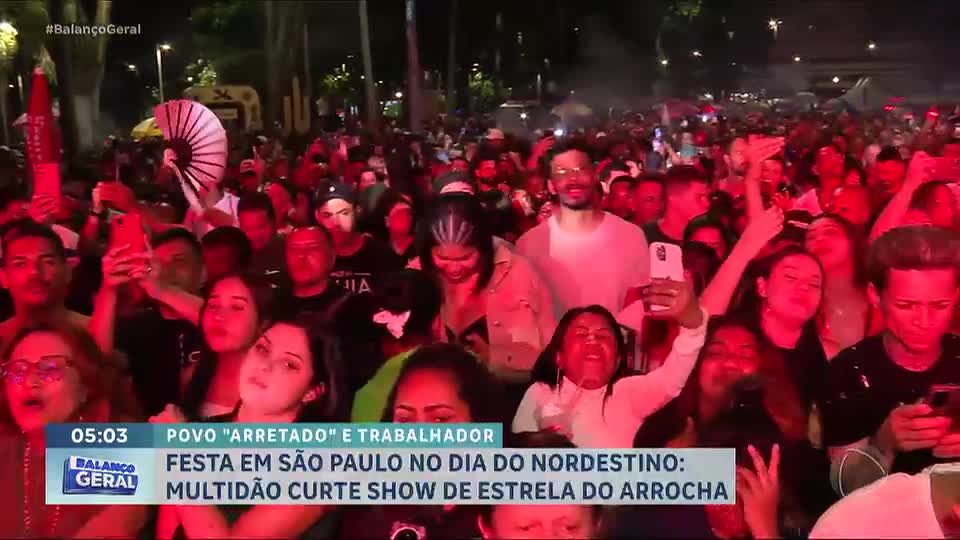 São Paulo celebra Dia do Nordestino com show de Tierry, muito forró e arrasta-pé