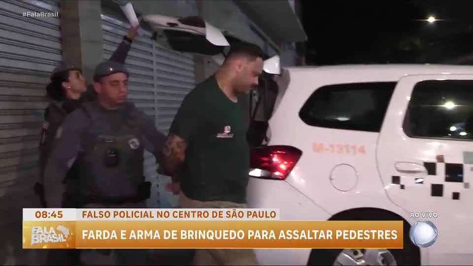 Falso policial é preso por assaltos no centro de São Paulo