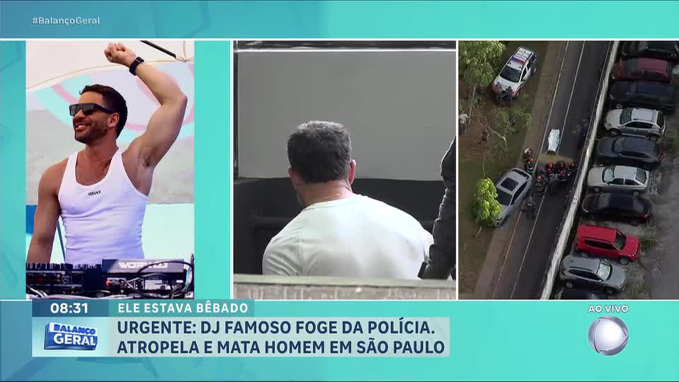 DJ famoso é preso após atropelar e matar morador de rua na zona sul de São Paulo