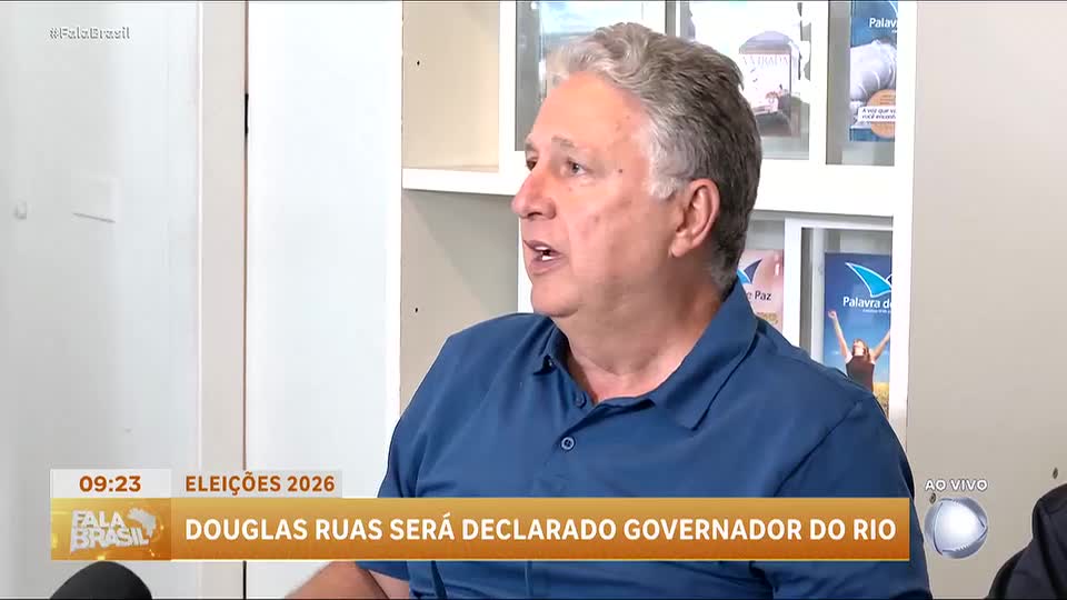 Douglas Ruas será declarado Governador do Rio de Janeiro