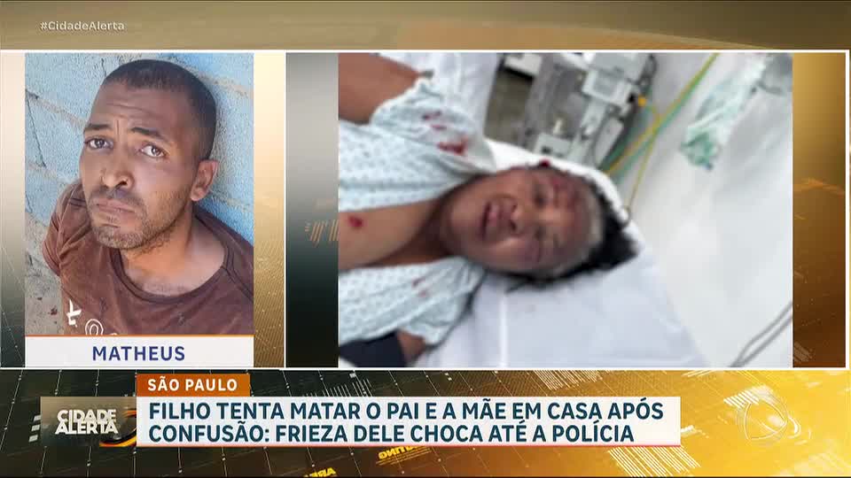 SP: filho é preso após agredir violentamente os pais em casa sem motivo aparente